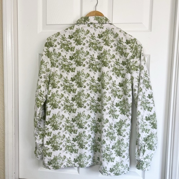 Blair vintage green floral button shirt - Picture 2 of 9